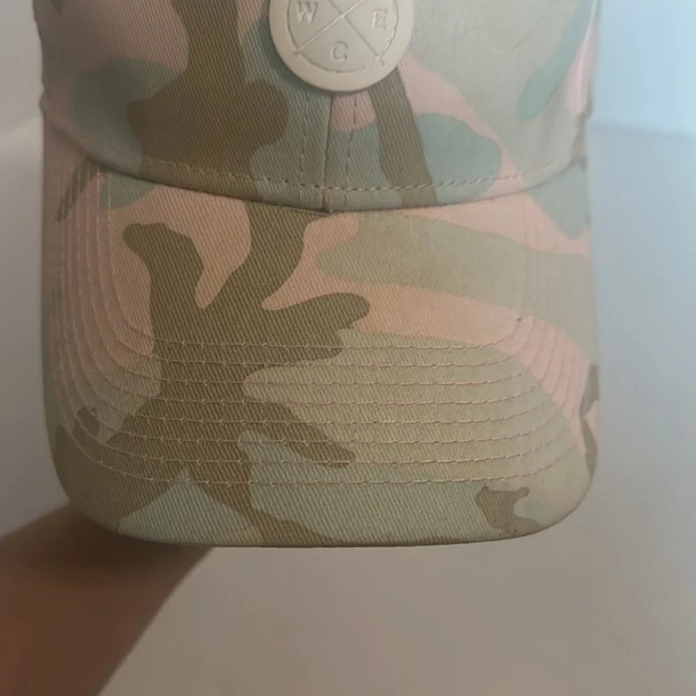 WESC PASTEL CAMO Blue White Cap Beach Hat Snapback Adjustable
